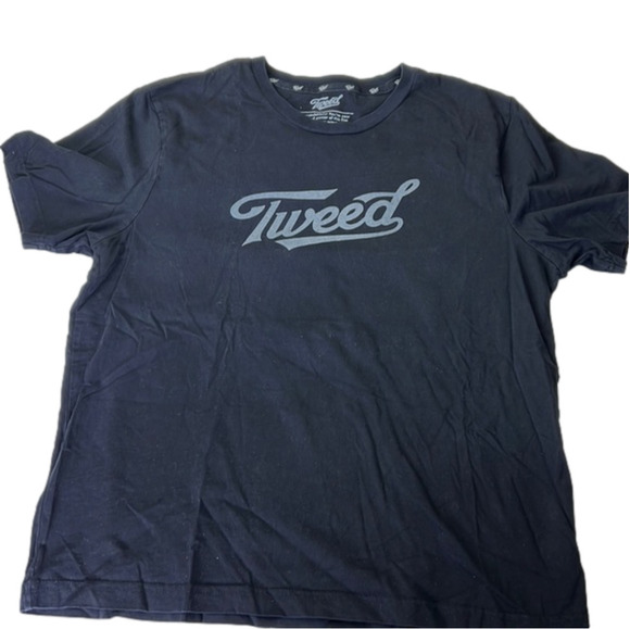 Men's Black Tweed  T-Shirt - Picture 1 of 4